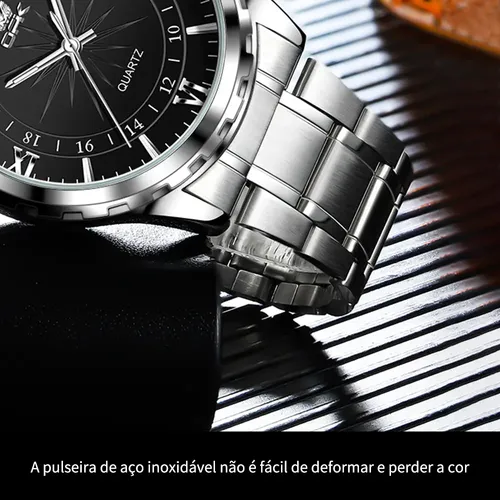 Opk Original Relógio Masculino Quartzo À Prova D'água 6003