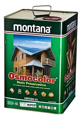 Osmocolor montana stain transparente madeira 18l acabamento