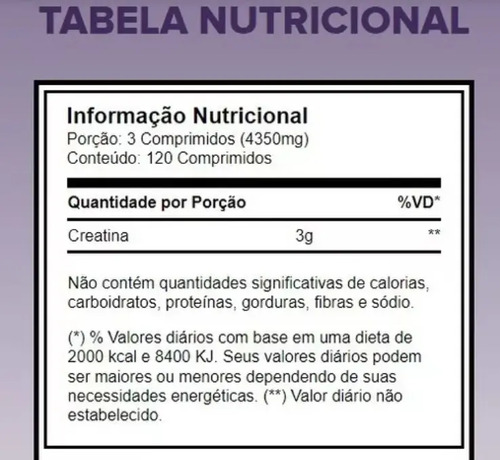 Pack 2 Creatina Creapure 120 Comprimidos Growth Com Nota F