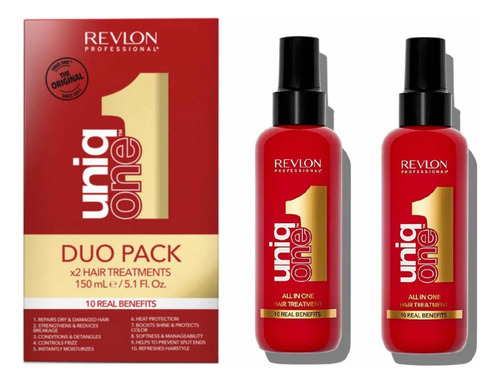 Pack x2 unidades unique one revlon professional tudo em um