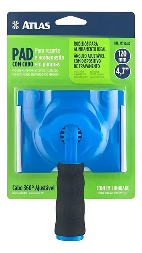 Pad para recorte de pinturas e acabamento cantos 360 atlas