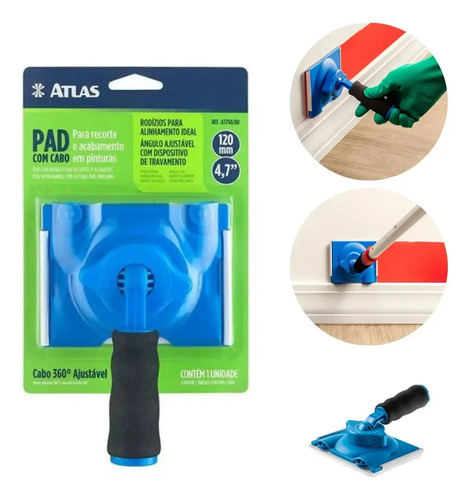 Pad Para Recorte De Pinturas E Acabamento Cantos 360° Atlas