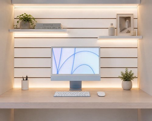 Painel Canaletado Mdf 120x60cm Branco Ideal Para Loja Casa