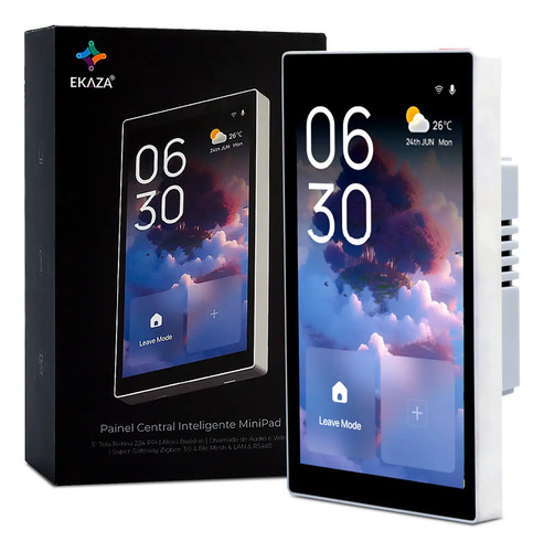 Painel central inteligente ekaza wifi hub zigbee touch tuya