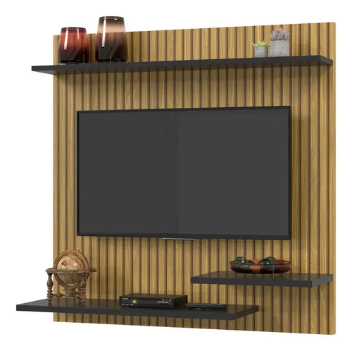 Painel Para Tv Até 32 Polegadas Compacto Com 3 Prateleiras