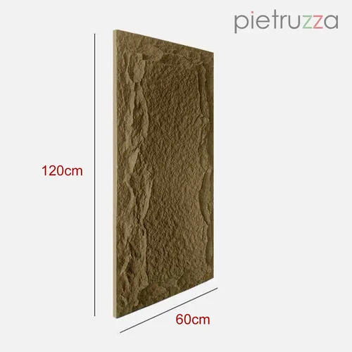 Painel Pedra Falsa Pu 3d Pietruzza - Rocha Leve - 3,5cm Esp
