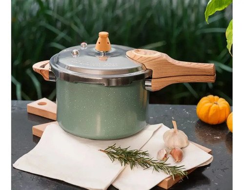 Panela De Pressão Brinox Indução Antiaderente Verde Botanika