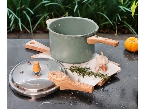 Panela De Pressão Brinox Indução Antiaderente Verde Botanika