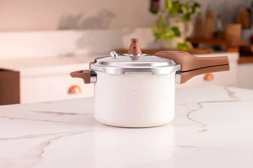 Panela De Pressão Brinox Pressure 4,2l Ø20 X 14,5 Cm Vanilla Baunilha