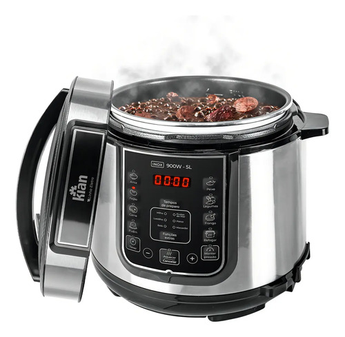 Panela de pressao eletrica 5 litros kian inox