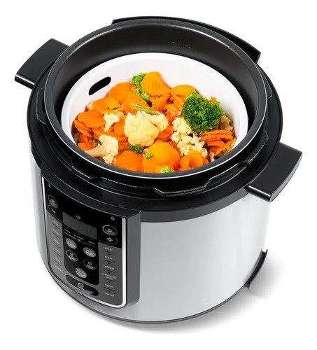 Panela De Pressão Elétrica 6 L Mastersteam Inox Midea Cor Cinza Voltagem