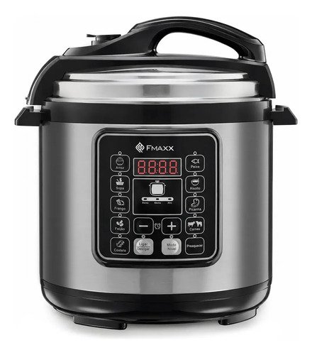 Panela de pressao eletrica digital 6l fmaxx inox 1000w