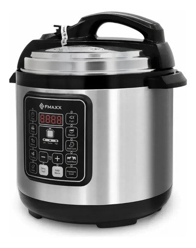 Panela De Pressão Elétrica Digital 6l, Fmaxx, Inox 1000w Cinza 60hz