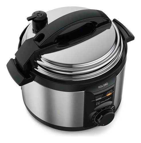 Panela De Pressão Elétrica Electrolux Pce15 3 Litros Cor Inox Preta