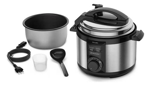 Panela De Pressão Elétrica Electrolux Pce15 3 Litros Cor Inox Preta