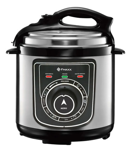 Panela de pressao eletrica fmaxx chef 4 litros 800w prateado