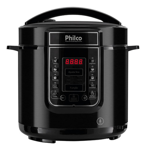 Panela de pressao eletrica philco ppp01p 6l