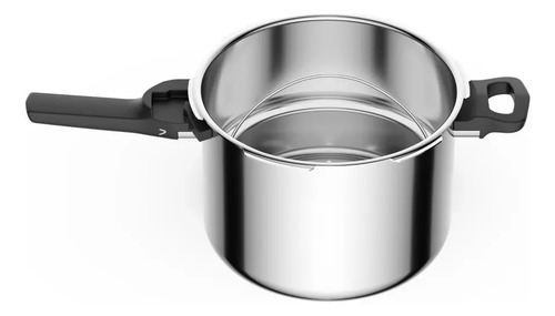 Panela De Pressão Rochedo Inox Trendy 6 litros Fechamento Externo Com Cesta De Vapor