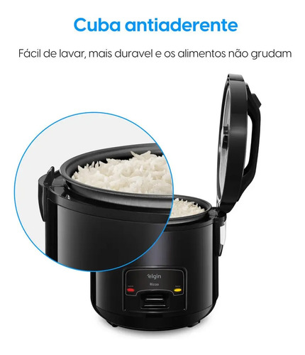 Panela Elétrica De Arroz Rizzo Elgin 5 Xícaras, 400w