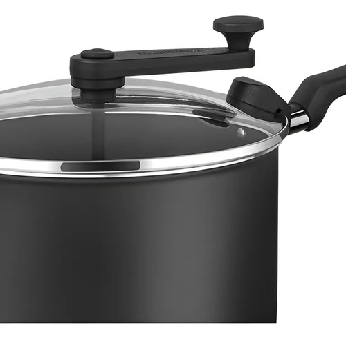 Panela Pipoqueira Tramontina 3,5l Faz Pipoca Doce/salgada Cor Preto