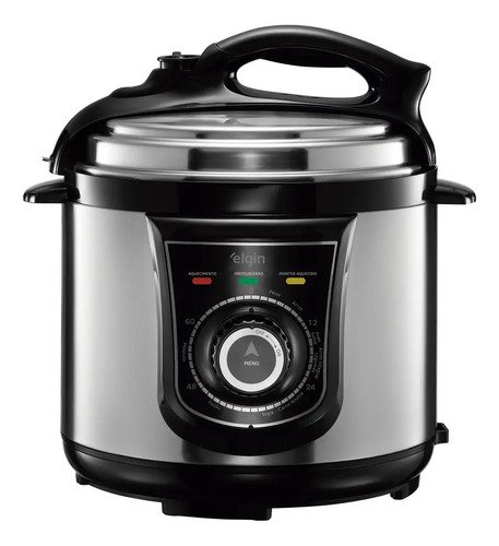 Panela pressao eletrica elgin 42ppr 4 litros 840w aco inox