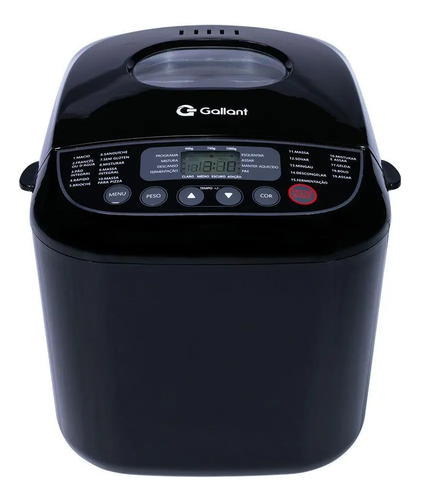 Panificadora 19 Programas Gallant 600w Preta