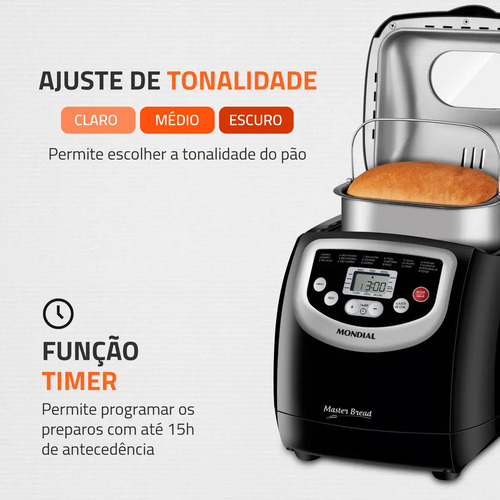 Panificadora Automática Master Bread Mondial 700W NPF-53