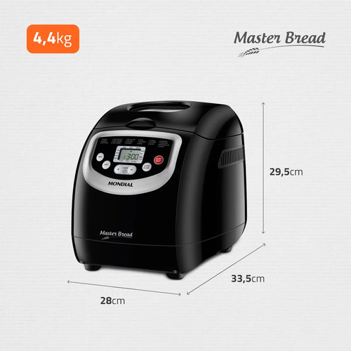 Panificadora Automática Master Bread Mondial 700W NPF-53