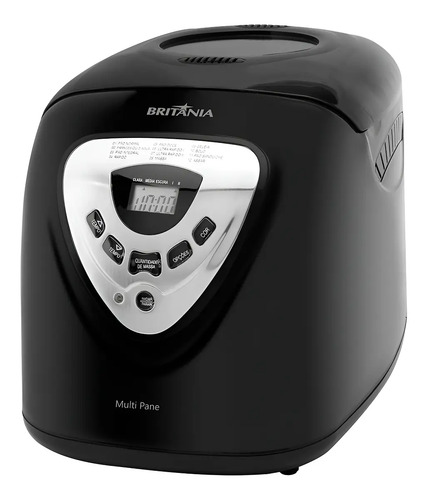 Panificadora Multipane 12 Programações Com Função Timer e Antiaderente Potência de 550 W Cor Preto Britânia