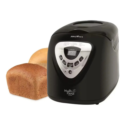 Panificadora Multipane 12 Programações Com Função Timer e Antiaderente Potência de 550 W Cor Preto Britânia