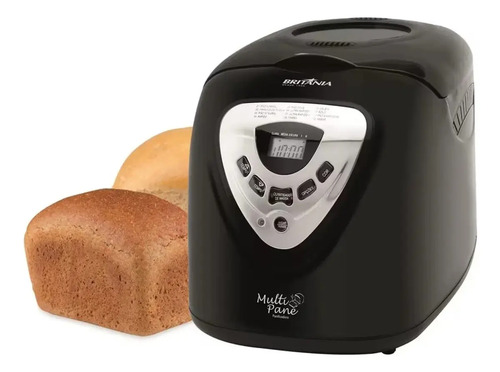 Panificadora Multipane 12 Programações Com Função Timer e Antiaderente Potência de 550 W Cor Preto Britânia