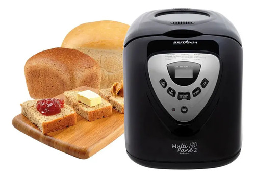 Panificadora Multipane 12P Com Função Timer e Antiaderente Potência de 550W Cor Preto Britânia