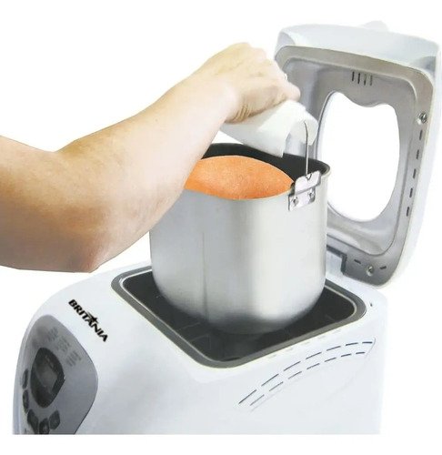 Panificadora Multipane Com 12 Programas E Potência De 550w Antiaderente Cor Branca Britânia