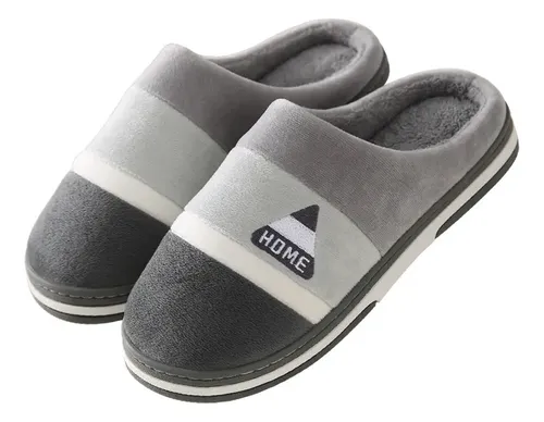 Pantufa adulto antiderrapante inverno pelucia confortavel