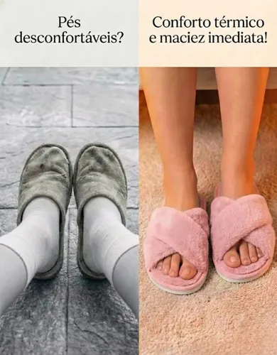 Pantufa Feminina Chinelo De Quarto Macio E Aconchegante