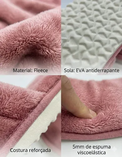 Pantufa Feminina Chinelo De Quarto Macio E Aconchegante