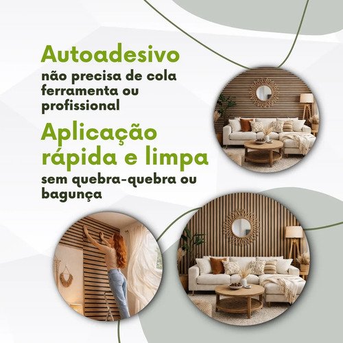 Papel De Parede Madeira Adesivo Ripado 10 Metros Lavável 3d