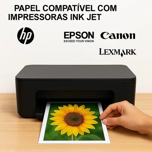 Papel Fotográfico 180g Glossy A4 Masterprint Kit 200 Folhas