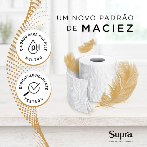Papel Higiênico Supra Folha Tripla 24 Rolos
