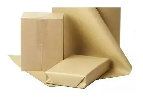 Papel Pardo Semi Kraft Bobina 80cm 15kg Embalagem - 250mts
