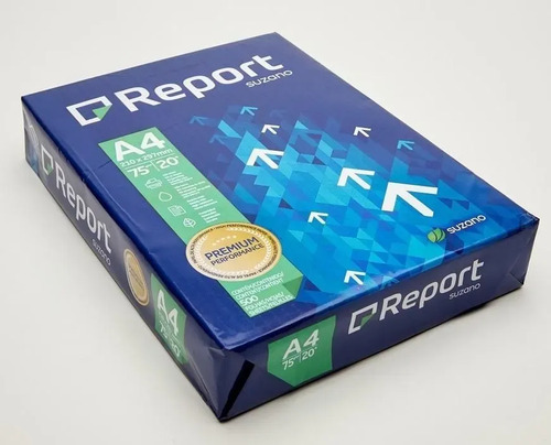 Papel Sulfite A4 Suzano Premium Report 75g Caixa C/10 Resmas