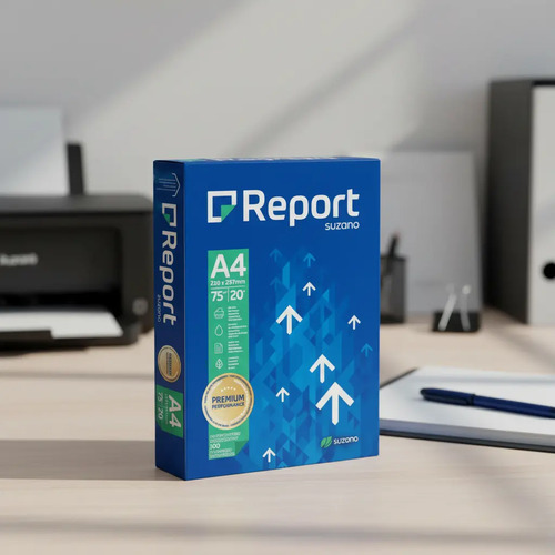 Papel sulfite report premium a4 75g 500 folhas