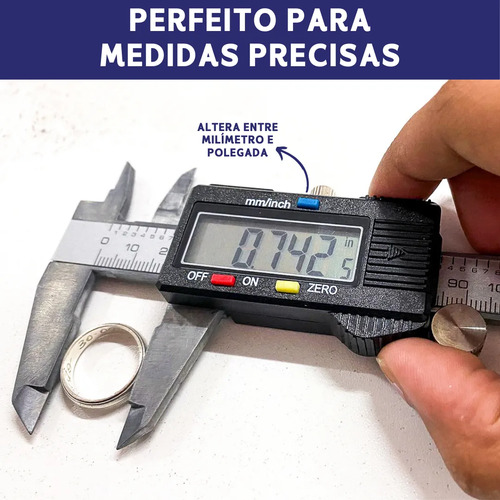 Paquímetro digital NYBC Paquímetro Digital Paquímetro digital 150mm inox 0mm-150mm