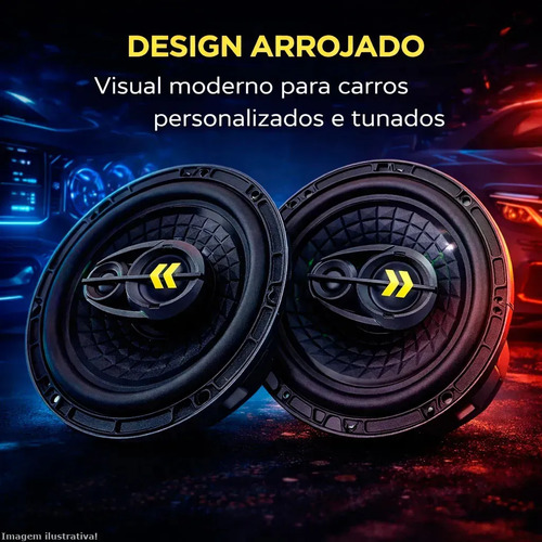 Par Alto-falante Bravox Revo 6 280w 4 Ohms 140w Rms