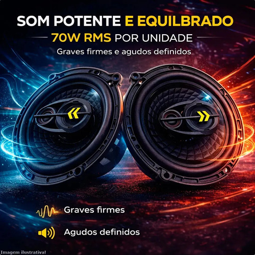 Par Alto-falante Bravox Revo 6 280w 4 Ohms 140w Rms