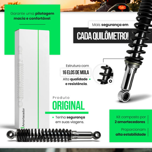 Par Amortecedor Traseiro Cg Titan Fan Start 160 150 2004/...