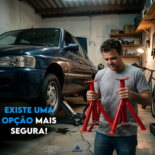 Par Cavalete Carro Automotivo Bargas 2t Veículos De Passeio