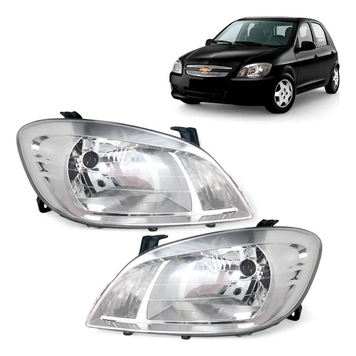 Par farol celta 2007 a 2015 prisma 2006 a 2012 cromado