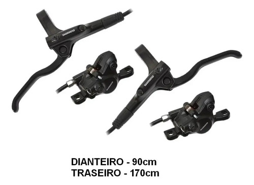 Par Freio Hidráulico Shimano Mt200
