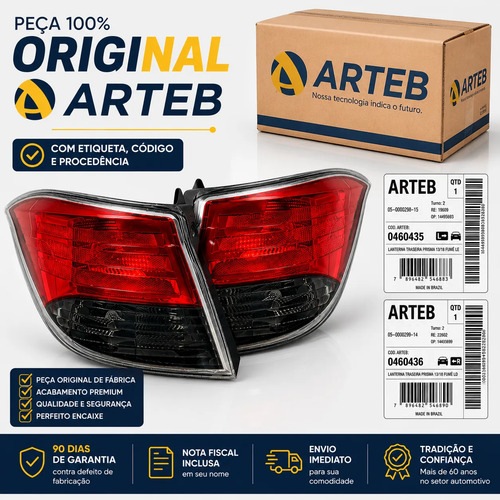 Par Lanterna Original Prisma Fume Ltz 2013 2014 2015 Arteb .